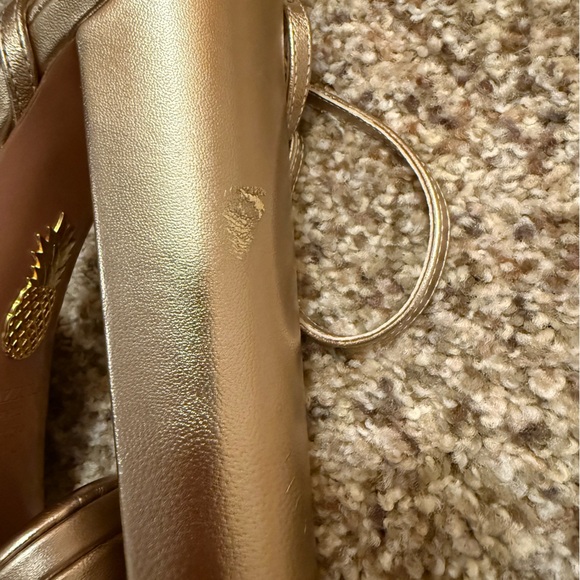 Aquazzura Olie 140 Platform Heeled sandals size 37 light copper - read desc - Picture 6 of 7